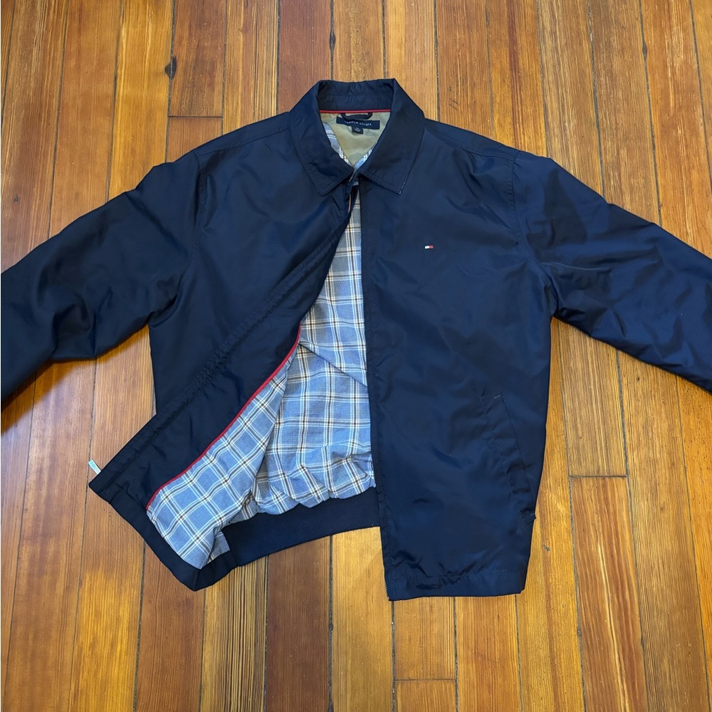 Tommy Hilfiger Blue Lightweight Bomber Jacket